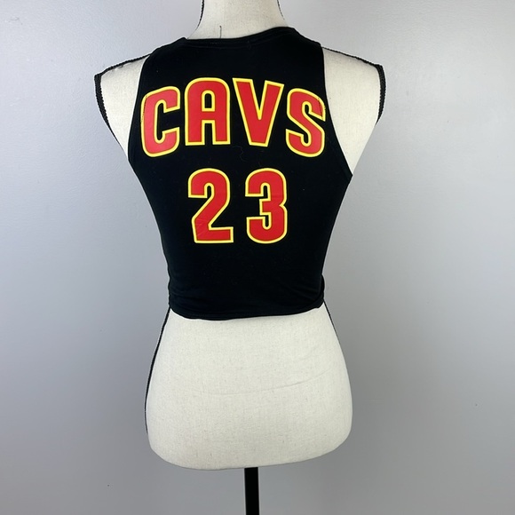SHEIN Cleveland Cavaliers Lebron Womens Crop Shirt SZ S/XS Snug Fit Stretch - Picture 5 of 9